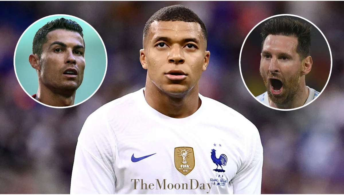 Kylian Mbappe Lionel Messi & Cristiano Ronaldo 