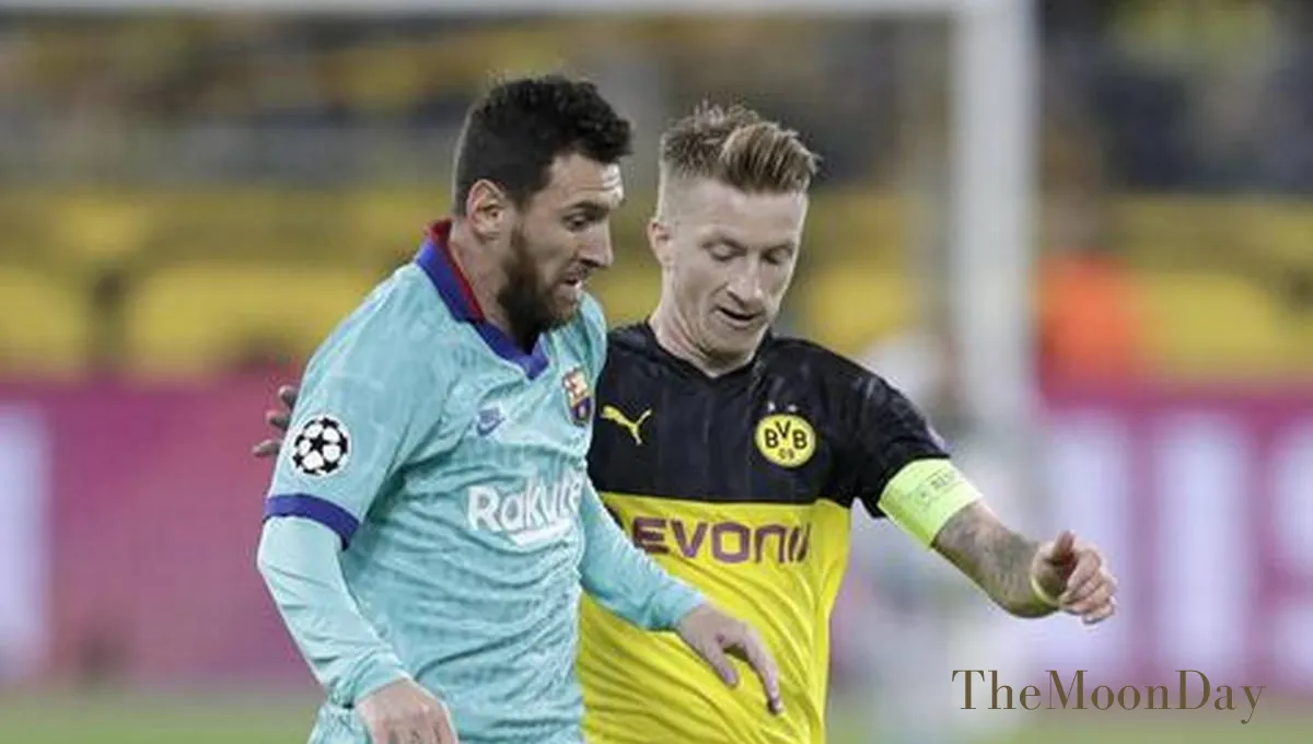 Marco Reus and Lionel Messi 